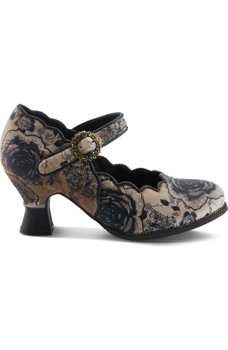 L'Artiste by Spring Step Adodora Mary Jane Pump, Alternate, color, Black Multi
