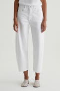 AG Hattie Raw Hem High Waist Ankle Barrel Leg Jeans