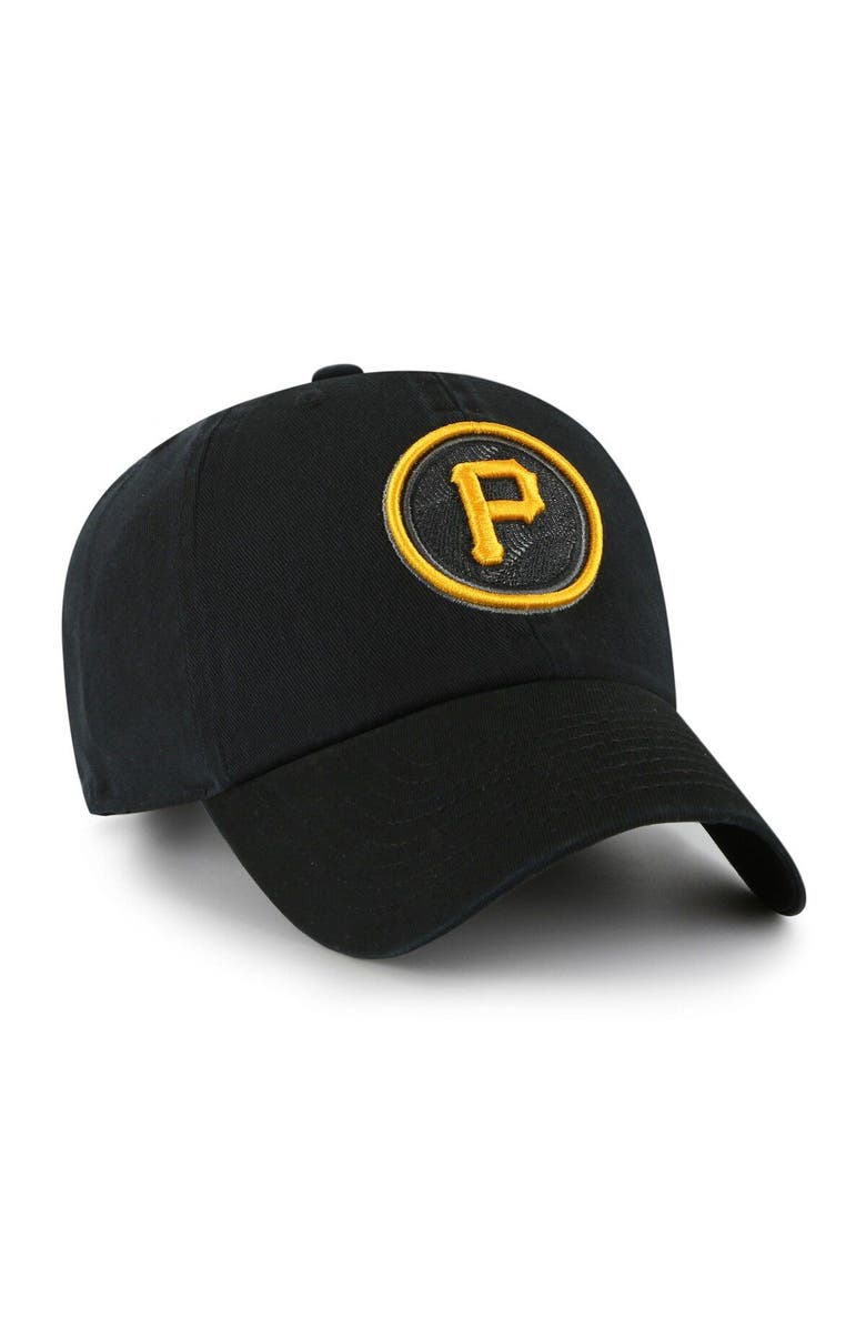 '47 Men's '47 Black Pittsburgh Pirates 2023 City Connect Clean Up Adjustable Hat, Alternate, color, Black