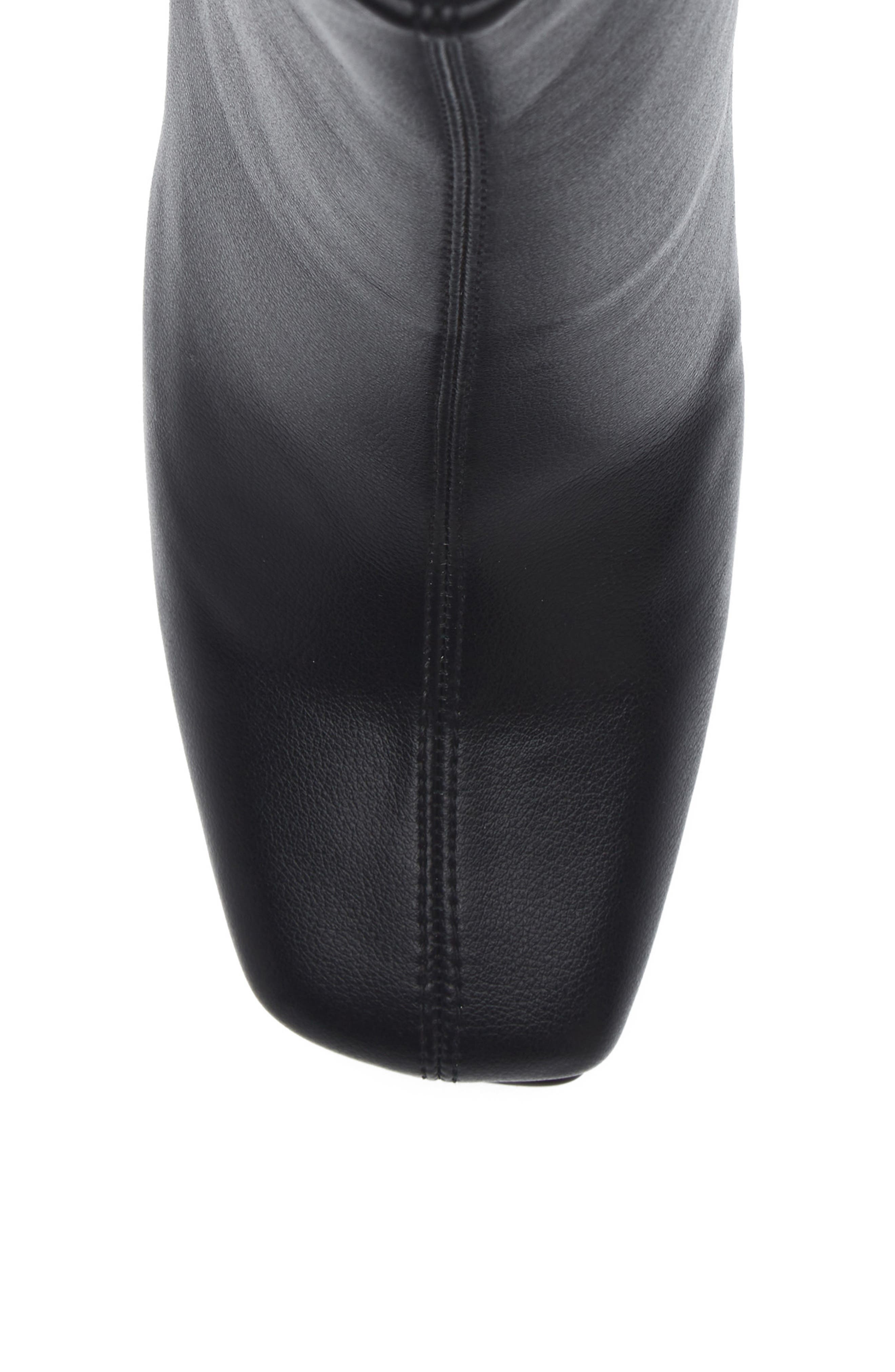 Steve Madden Khelan Square Toe Bootie, Alternate, color, Black