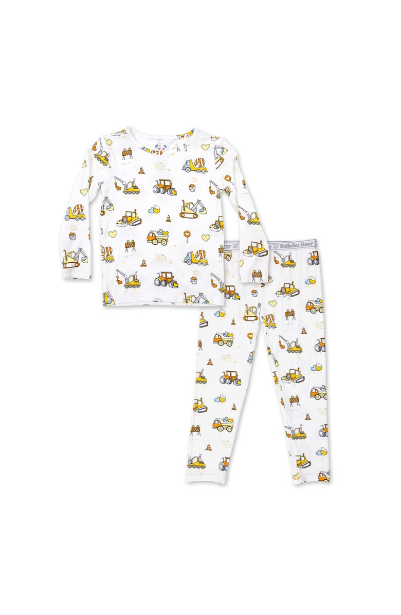 Bellabu Bear Kids' Love Trucks Set of 2 Piece Pajamas, Main, color, Love Trucks