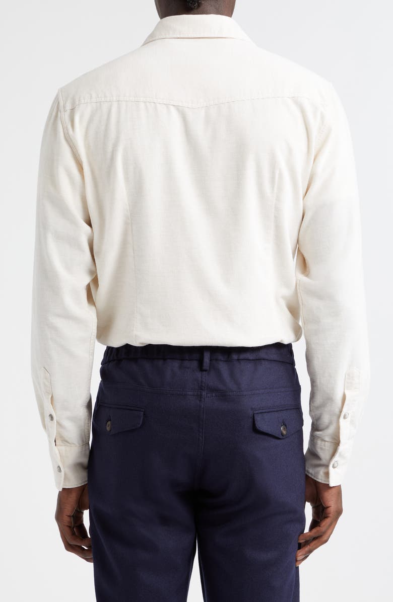 Eleventy Cotton Corduroy Western Shirt, Alternate, color, 
