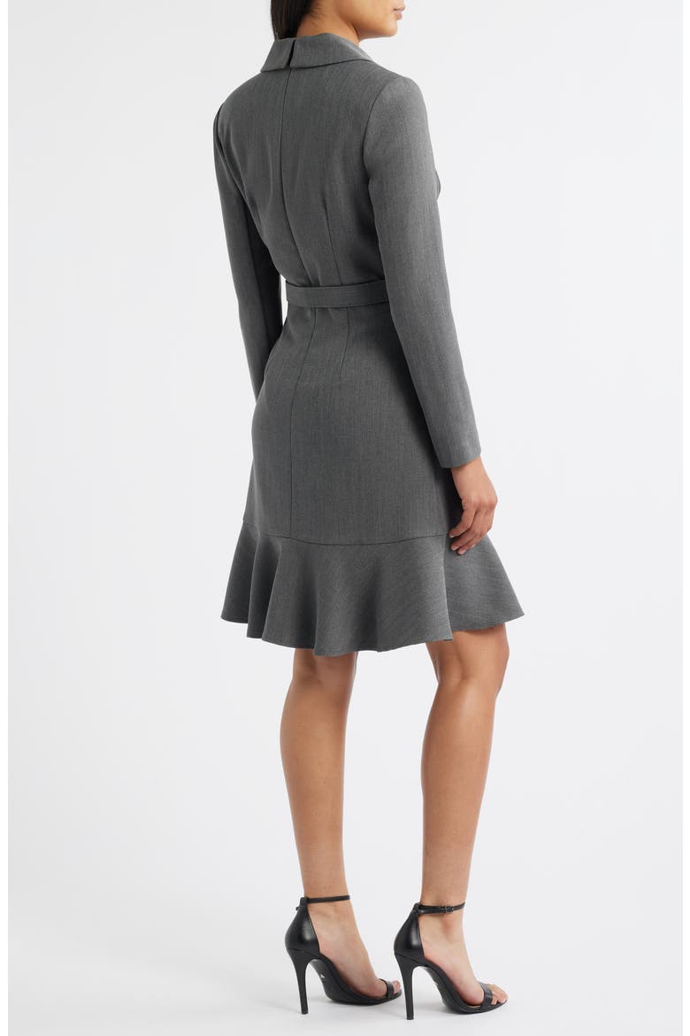 Long Sleeve Blazer Dress, Alternate, color, GREY
