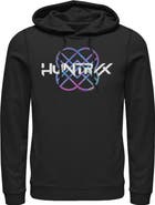 KPop Demon Hunters Men's KPop Demon Hunters Huntrix Holographic Logo  Pull Over Hoodie