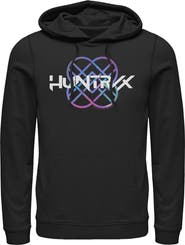 KPop Demon Hunters Men's KPop Demon Hunters Huntrix Holographic Logo  Pull Over Hoodie