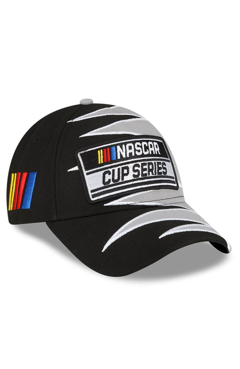 New Era Men's New Era Black/Gray 2023 NASCAR Cup Series 9FORTY Zig Zag Snapback Adjustable Hat, Main, color,