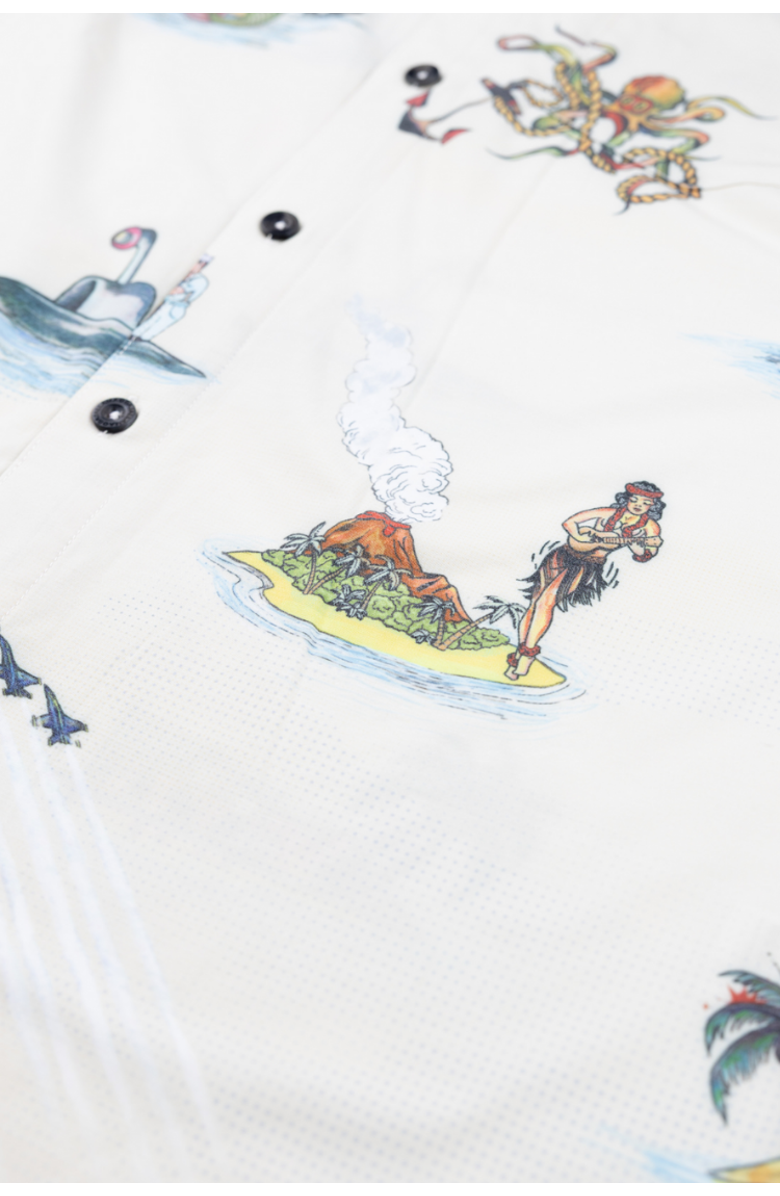 Baja Llama Sailor Stories - Vagabond Button Up, Alternate, color, Cream