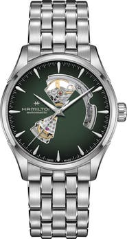 Hamilton Jazzmaster Open Heart Automatic Bracelet Watch, 42mm
