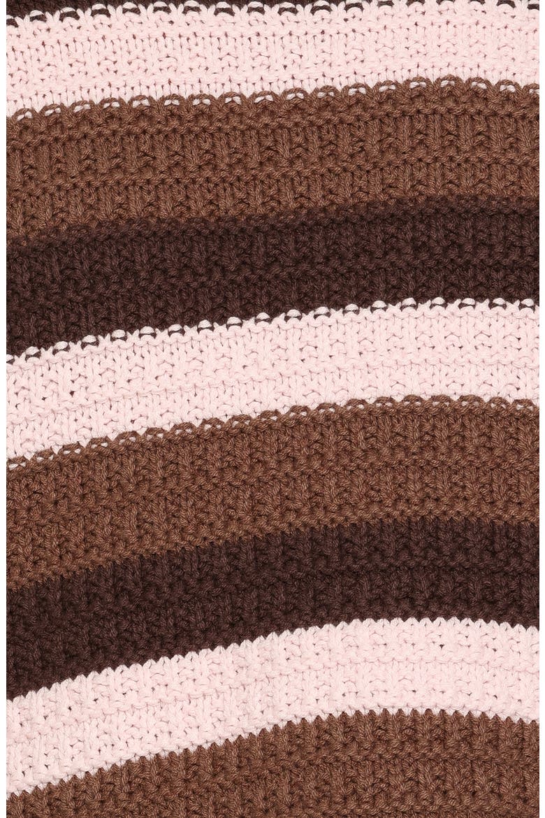 Kadie Textured Knit Sweater, Alternate, color, CHOCOLATE PINK STRIPE