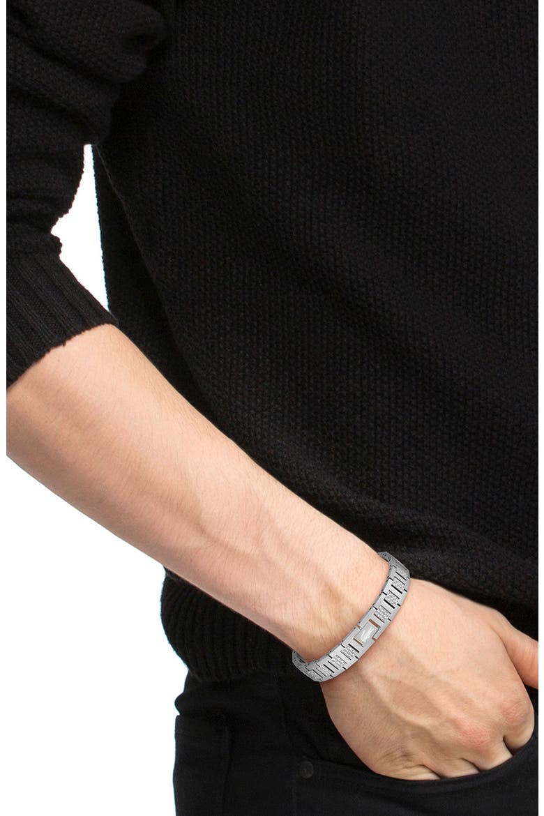Metropole Link Bracelet, Alternate, color, SILVER