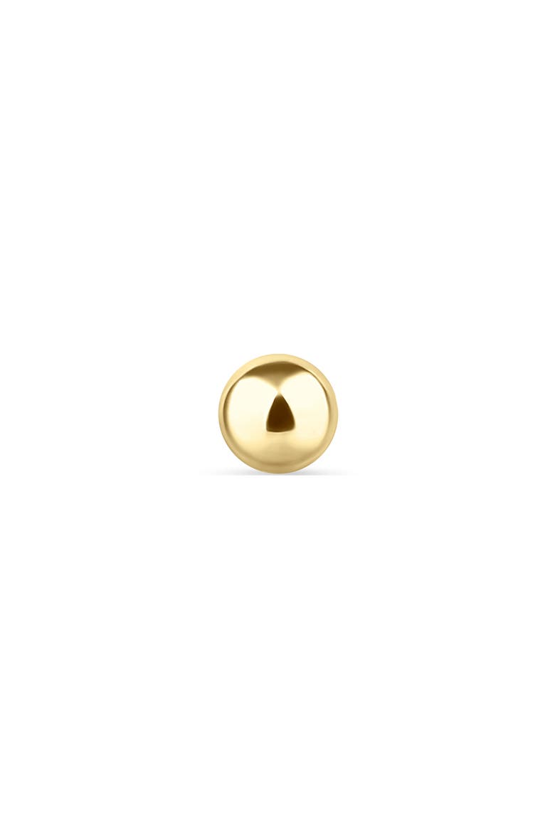 Ball Single Threaded Stud Earring, Alternate, color, YELLOW GOLD