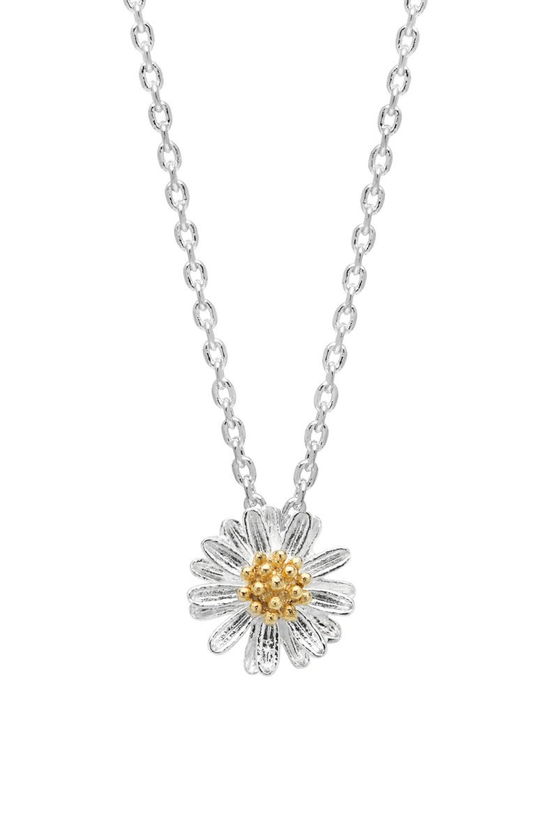 Estella Bartlett Wildflower Necklace, Alternate, color, Silver