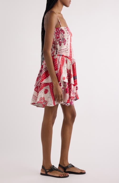 Shop Isabel Marant Étoile Anka Paisley Print Smocked Cotton Sundress