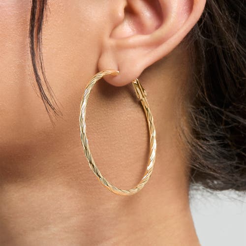 Jessica Simpson 3-piece Hoop And Chain Hoop Earring Set In Gold