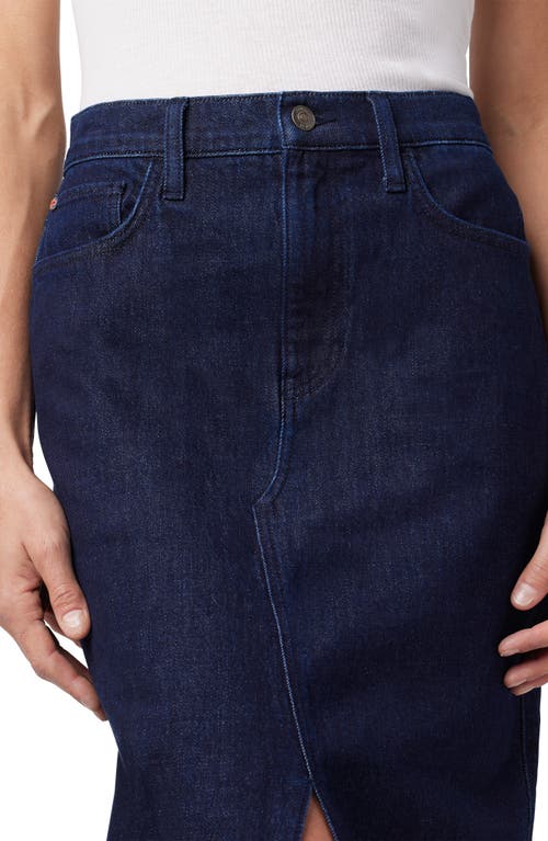 Hudson Jeans Front Slit Denim Midi Skirt