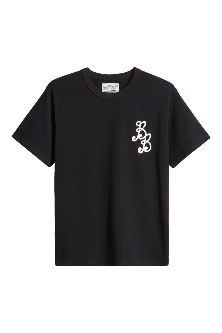 Essential Cotton Logo T-Shirt, Alternate, color, BLACK