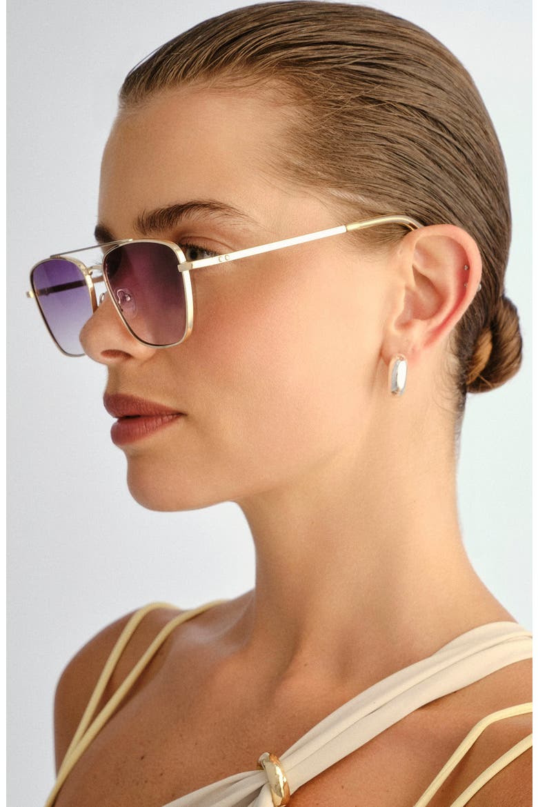 Diametric II Gradient Navigator Sunglasses, Alternate, color, GOLD