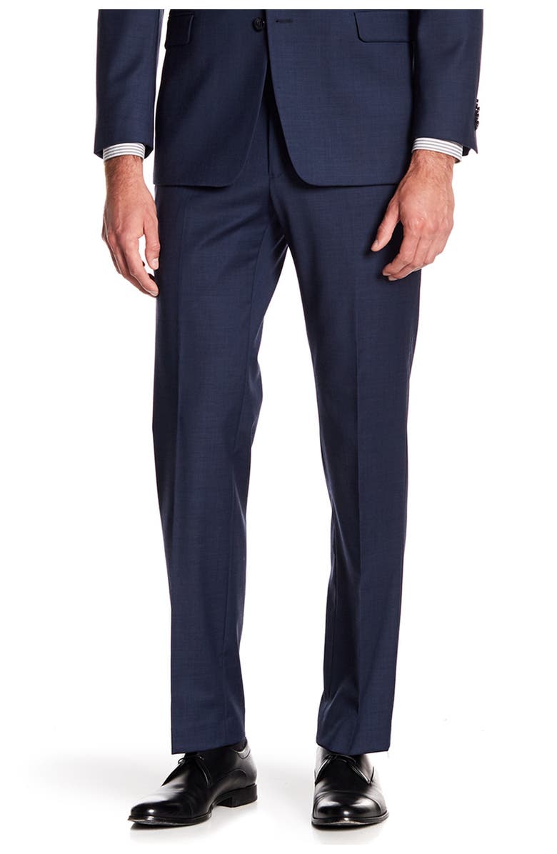 Tommy Hilfiger Tyler Modern Fit TH Flex Performance Sharkskin Suit Separate Pant - 30-34" Inseam, Main, color,