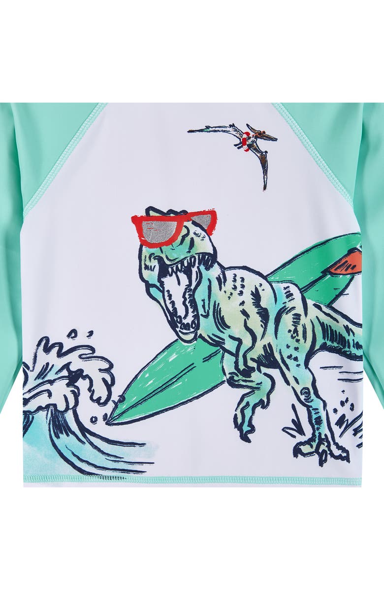 Andy & Evan Long Sleeve Rashguard T-Shirt & Swim Shorts Set, Alternate, color,