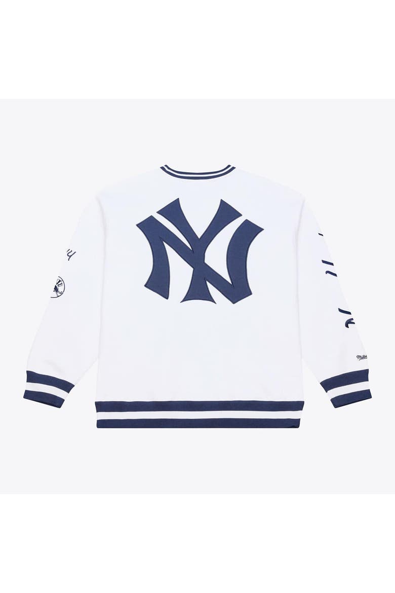 Men's Mitchell & Ness  White New York Yankees Arctic Fleece Sweatshirt, Alternate, color, White