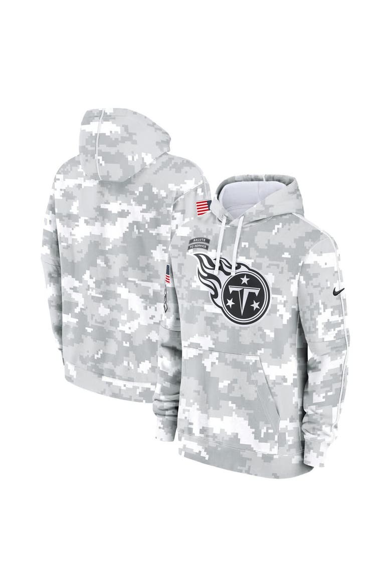 Men's Nike Arctic Camo Tennessee Titans 2024 Salute to Service Club Fleece Pullover Hoodie, Alternate, color, Arctic Camo