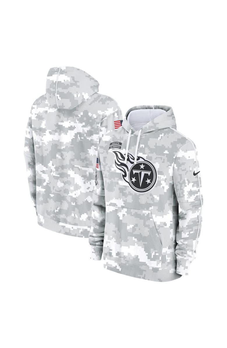 Nike Men's Nike Arctic Camo Tennessee Titans 2024 Salute to Service Club Fleece Pullover Hoodie, Alternate, color, 