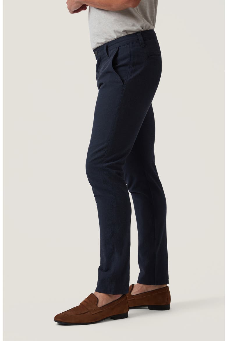 Verona Seersucker Slim Straight Leg Chinos, Alternate, color, NIGHT SEERSUCKER KONA