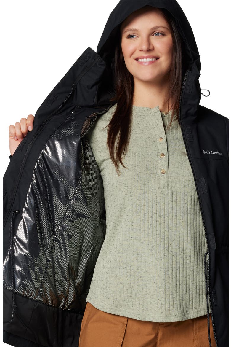 Hikebound™ II Long Insulated Rain Jacket, Alternate, color, BLACK