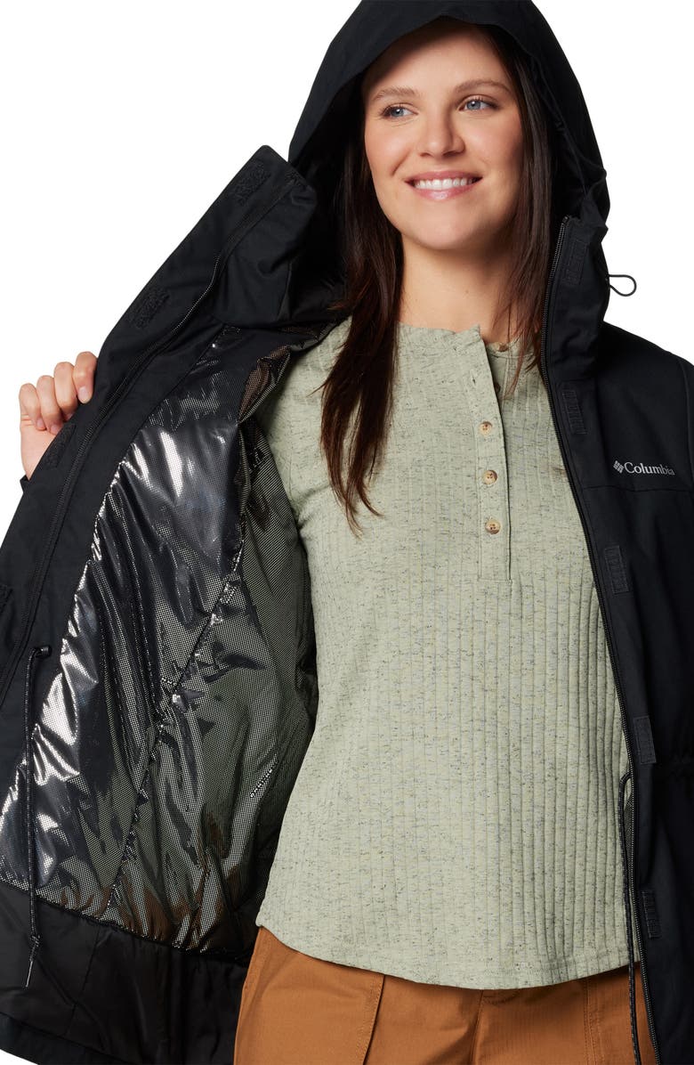 Columbia Hikebound<sup>™</sup> II Long Insulated Rain Jacket, Alternate, color, Black