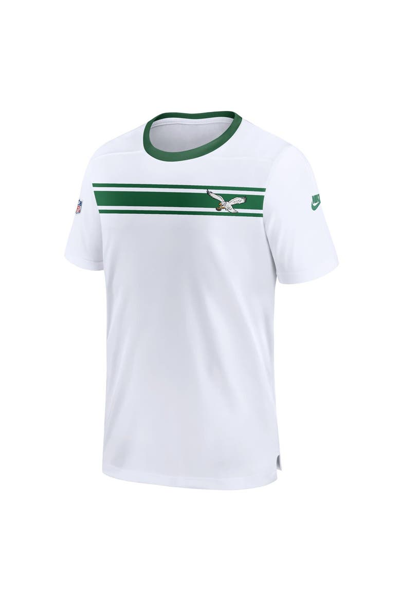 Men's Nike White Philadelphia Eagles Sideline Coaches Alternate Performance T-Shirt, Alternate, color, White