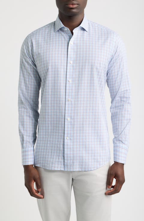 Crown Crafted Amos Plaid Cotton Sport Shirt