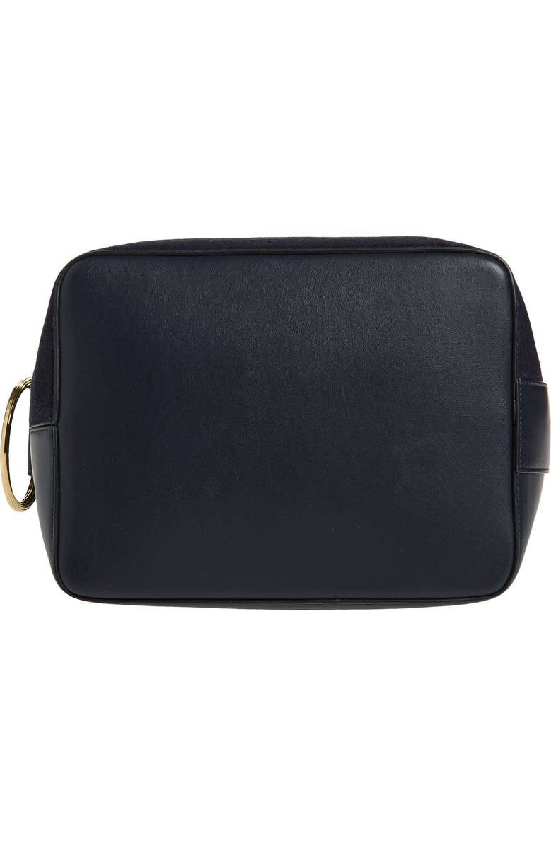 Victoria Beckham Dia North/South Bucket Bag, Alternate, color, Navy