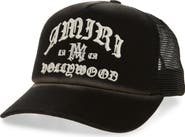 AMIRI Hollywood Embroidered Trucker Hat