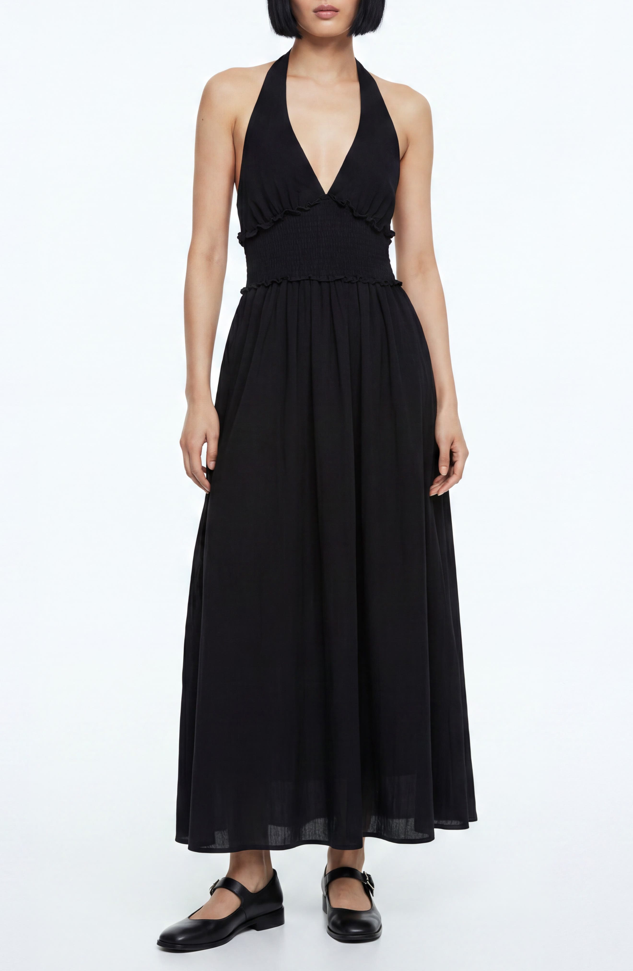 Love By Design Nina Patterned Halter Maxi Dress