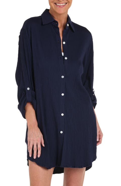 Button Down Shirt Cover-Up
