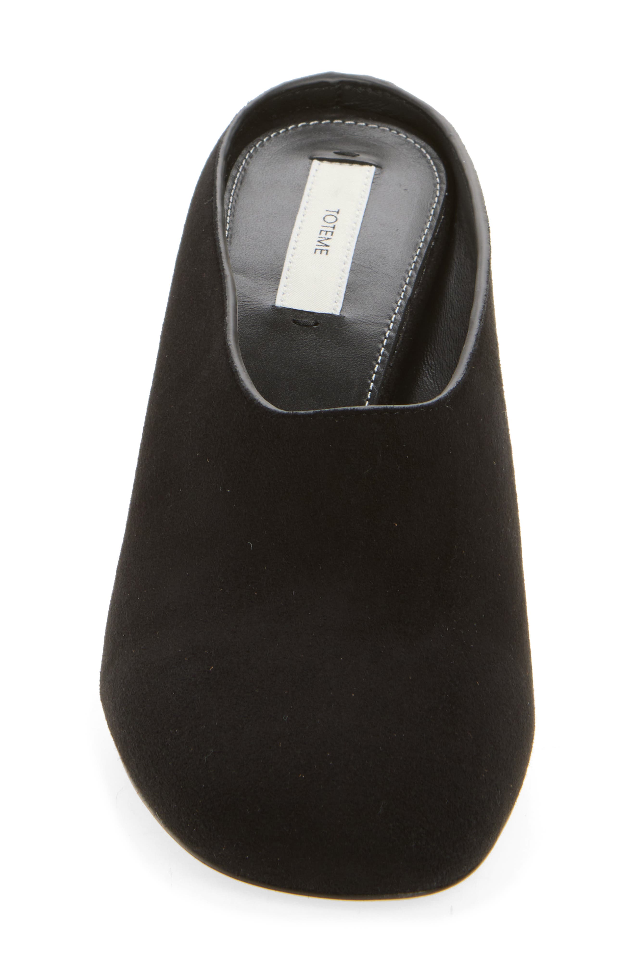 Suede Mule, Alternate, color, BLACK