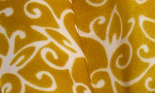 Ellian Paisley Print Satin Square Scarf In Green