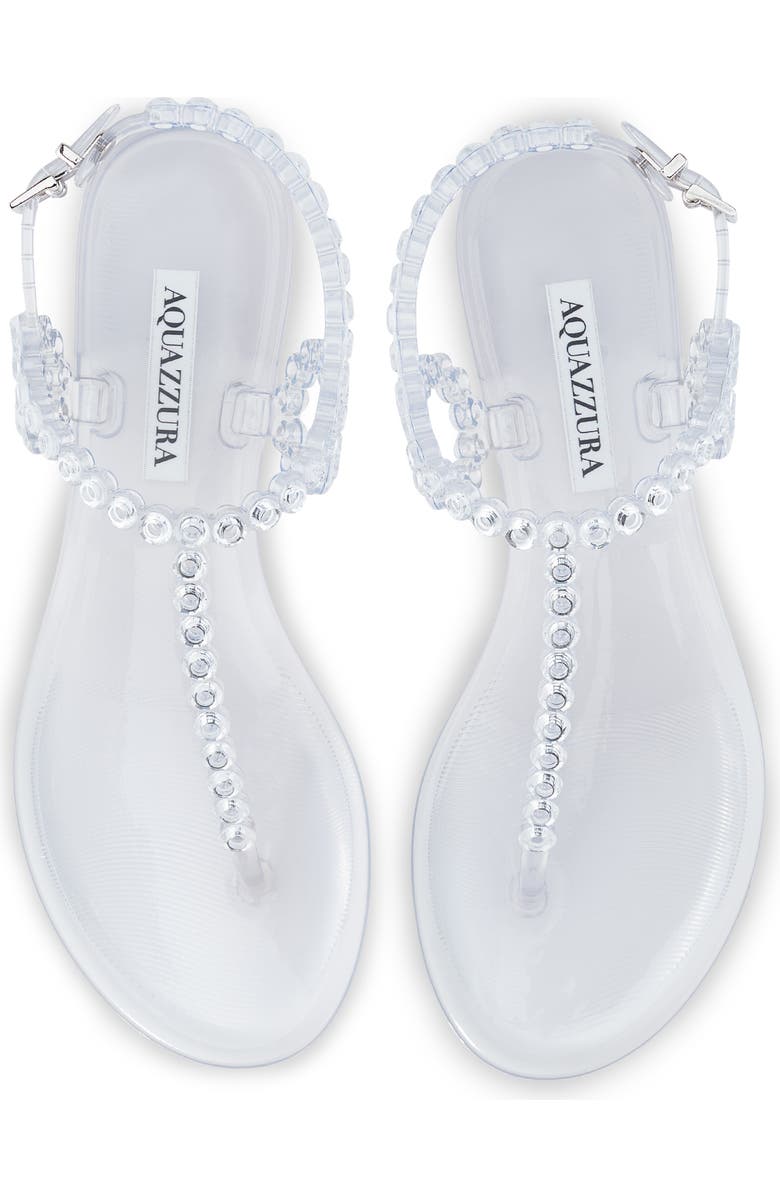 Aquazzura Almost Bare Crystal Jelly Sandal, Alternate, color,