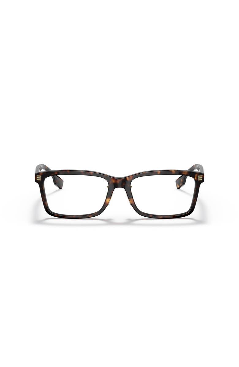 Burberry 56mm Rectangle optical glasses, Alternate, color, Brown