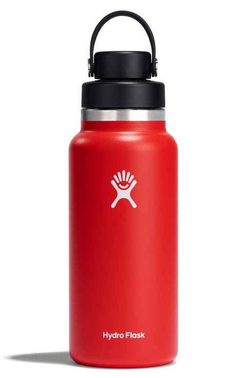 32-Ounce Wide Mouth Water Bottle with Flex Chug Cap
