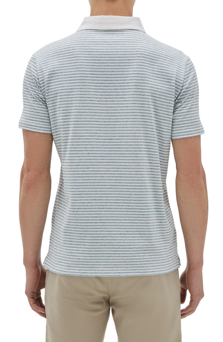 Robert Barakett Elridge Stripe Cotton Polo, Alternate, color,