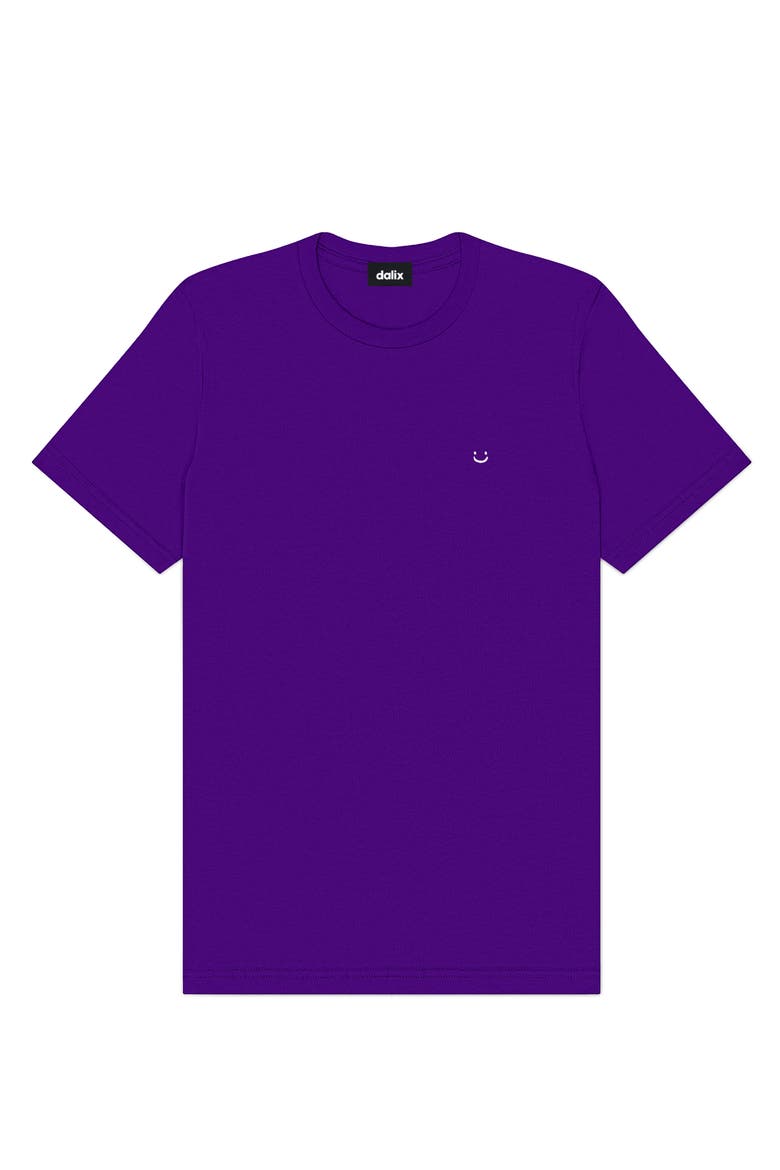 Mens Lil Smile Jersey Tee, Main, color, Purple