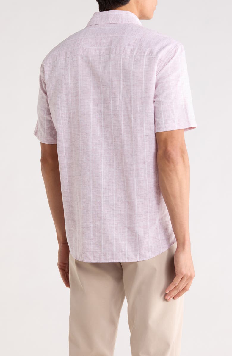 Robert Barakett Maderio Short Sleeve Woven Shirt, Alternate, color, Coral