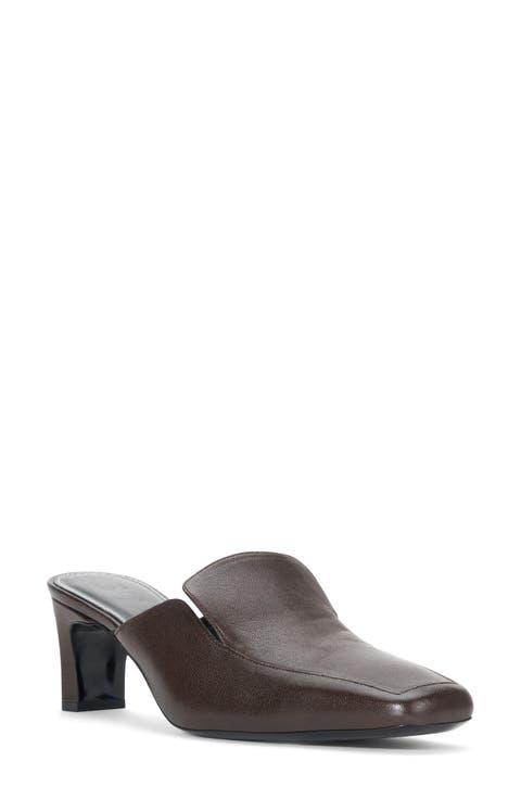 シューズ・サンダルその他 STAUD Woman High heel shoes Brown F24P4002NN TANN Staud Satin Mules - Brown Pumps, Shoes - WSTFG80409 | The
