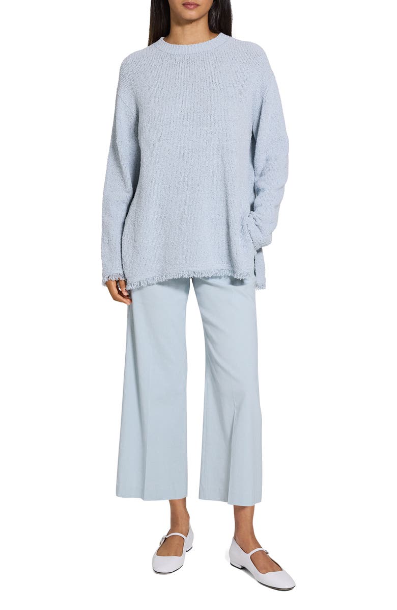 Theory Relaxed Organic Cotton Blend Terry Sweater, Alternate, color,