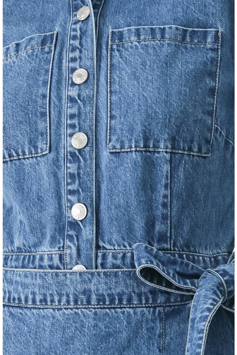 Denim Romper, Alternate, color, MEDIUM DENIM