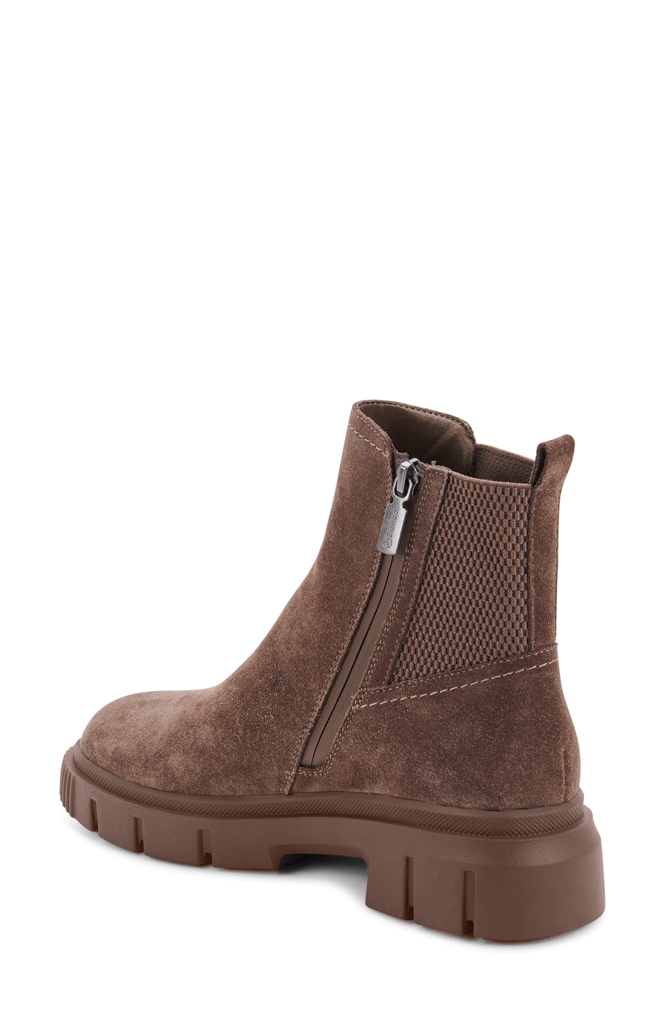 Bandit Waterproof Suede Bootie, Alternate, color, TAUPE SUEDE