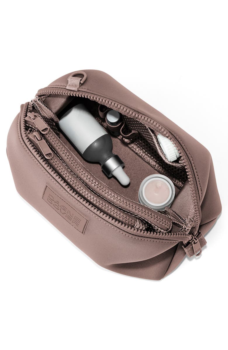Dagne Dover Hunter Large Neoprene Toiletry Bag, Alternate, color, Dune