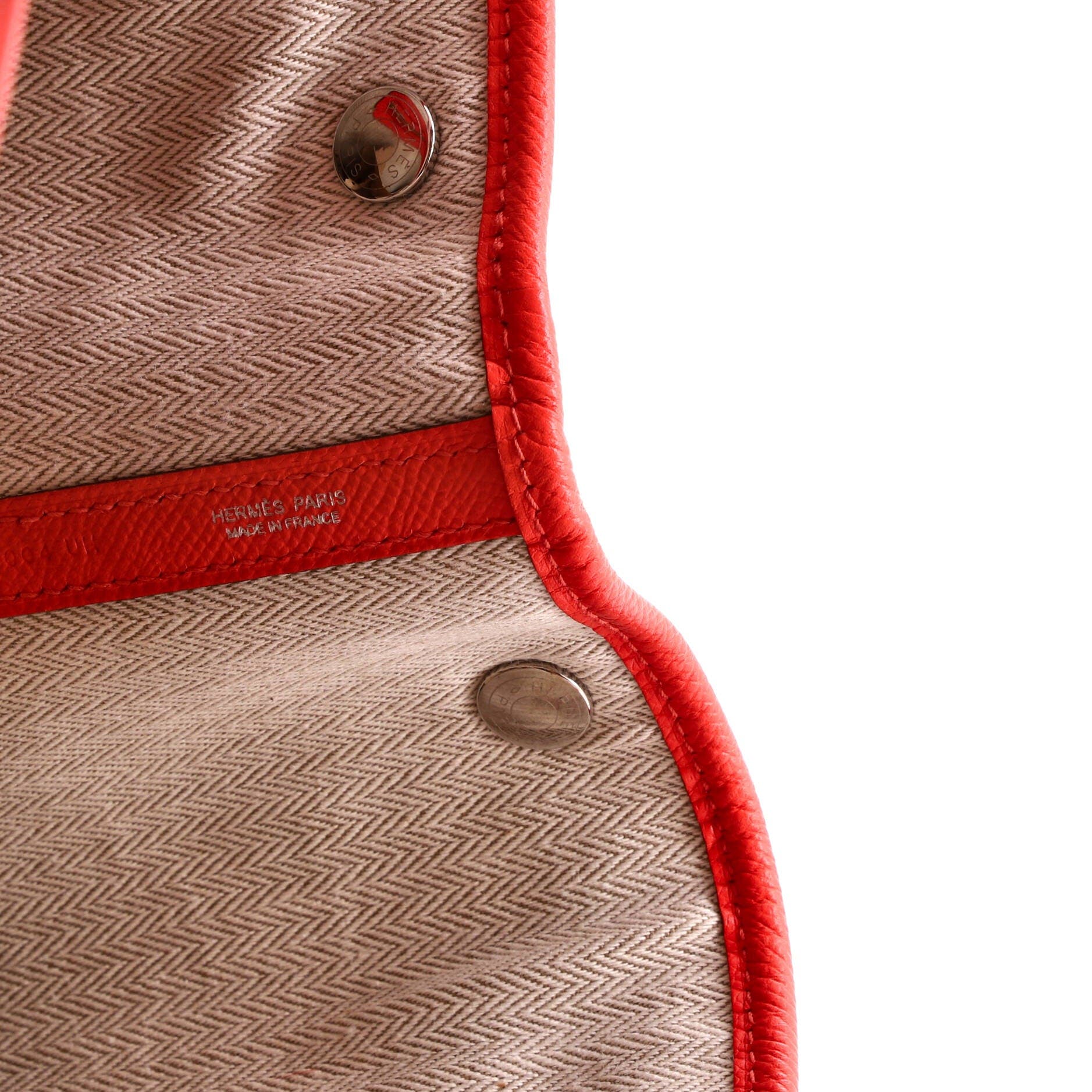 Pre-Owned Hermes Garden Party Tote Leather 36, Alternate, color, Rouge Pivoine