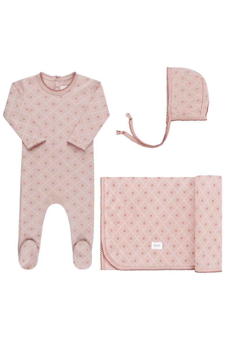 Aurora Classics Diamond Print Collection - Take Me Home Set, Main, color, Pink